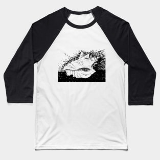 Listen to the sea. Seashell drawing. Baseball T-Shirt